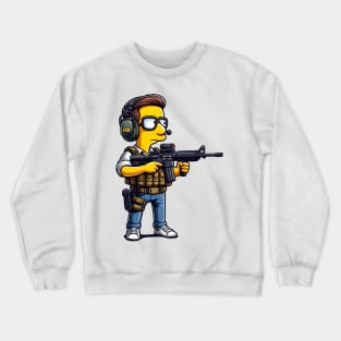 Tactical Yellow People Crewneck Sweatshirt